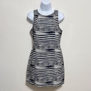 Tori Richard Honolulu Blue and White Tank Mini Dress Size 4